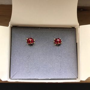 Vintage- NEW Avon Lady Bug Earrings